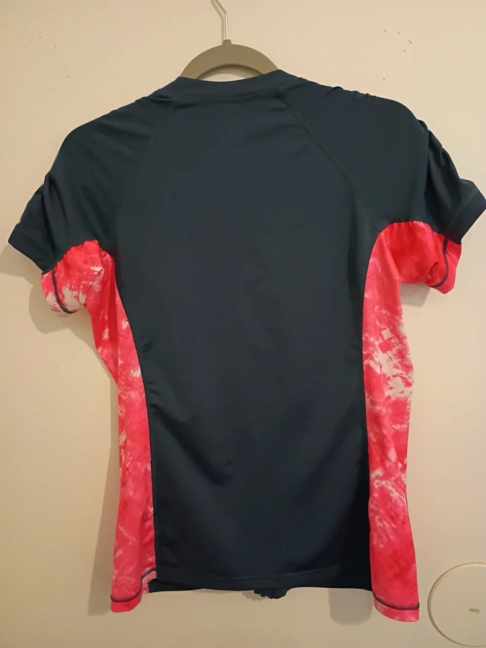 Nike Women's Zip Front Athletic Top - Navy & Coral Pink Sz‎ XL